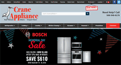 Desktop Screenshot of craneappliance.com